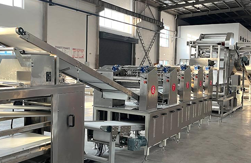 Ligne de production de nouilles non frites semi-sèches/fraîches cuites (non cuites)
